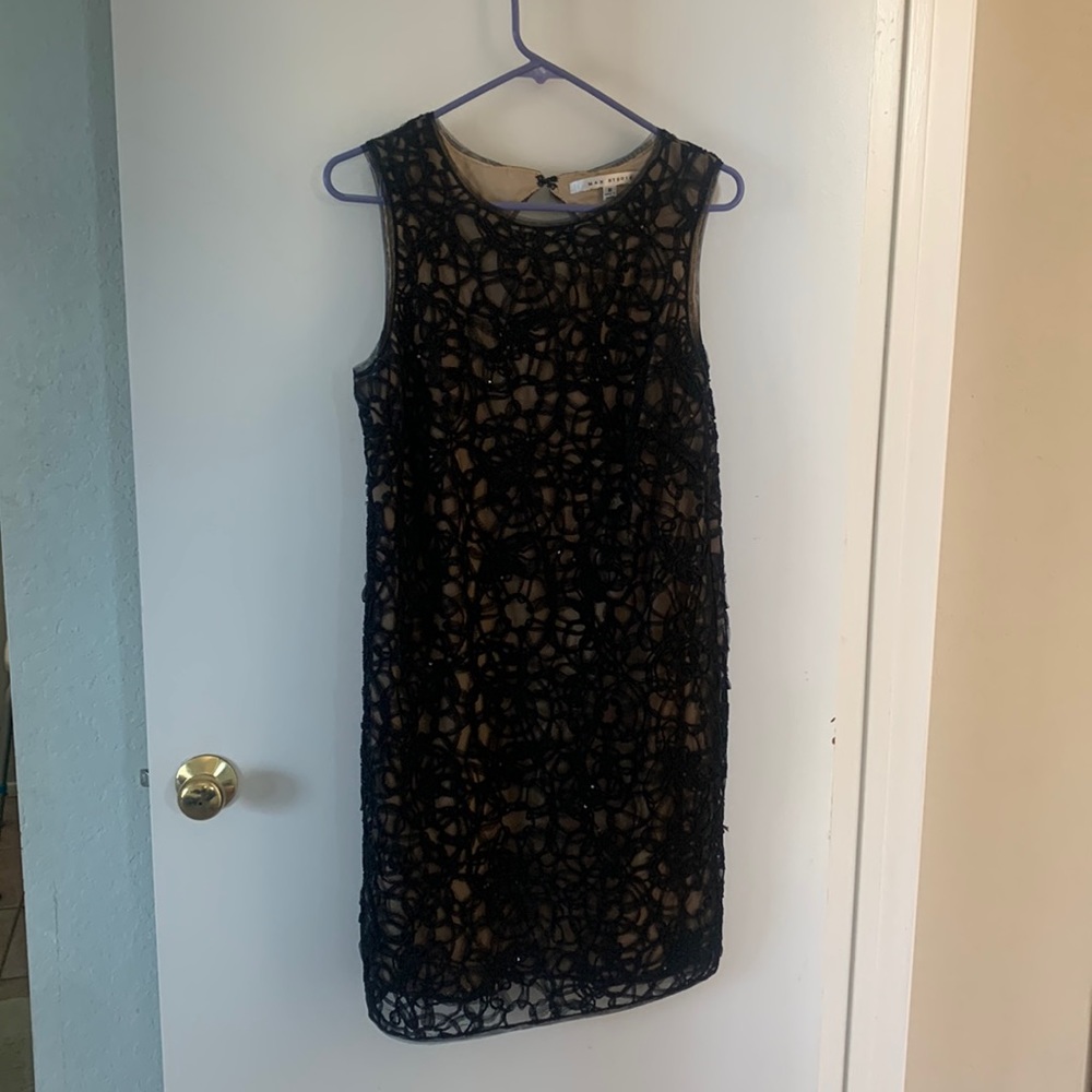 Black lace Max Studio mini cocktail dress